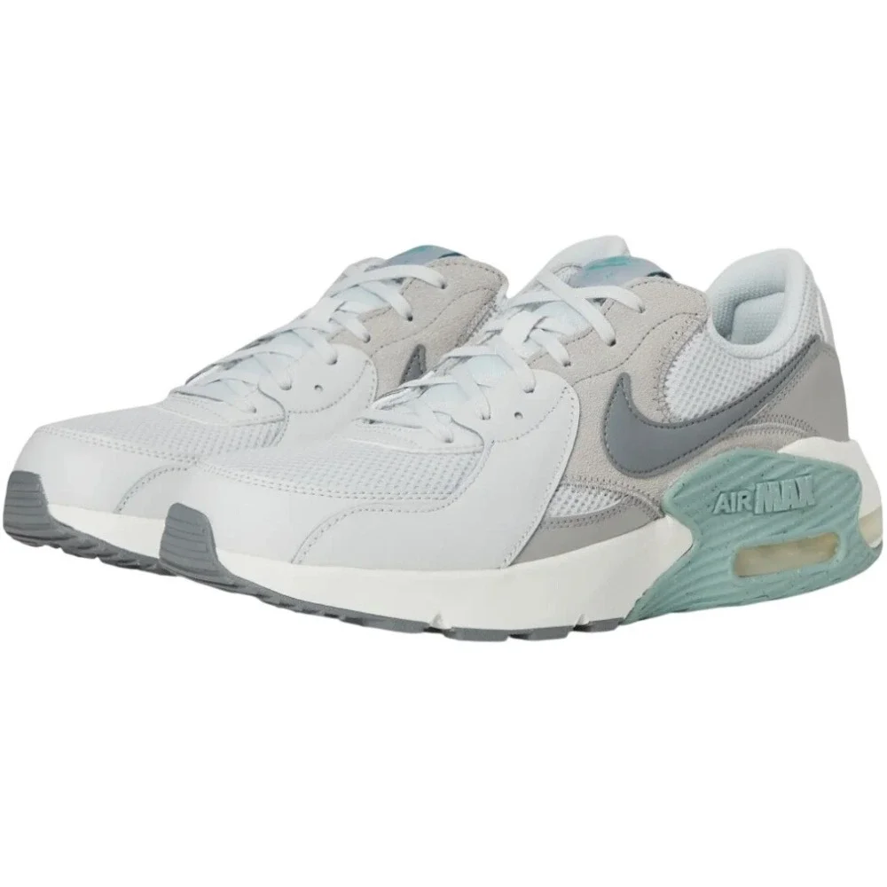 Nike Air Max Excee Mens White Grey Teal Sneakers FZ5486-006 Size 8.5